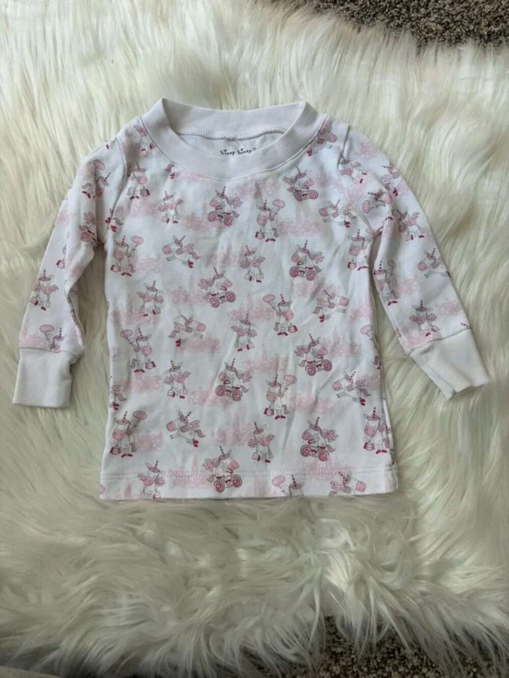 Kissy Kissy Pima Cotton Unicorn Pajama Set Girls 12-18 Months